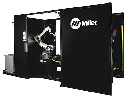 Image of PA350 MIG welding robotic cell from Miller