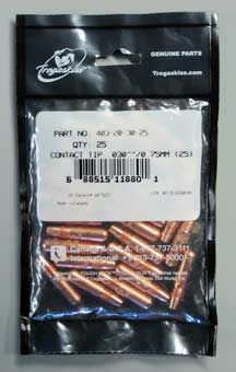 Image of new contact tip bag packaging