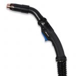 Clean Air fume extraction MIG gun with curved handle