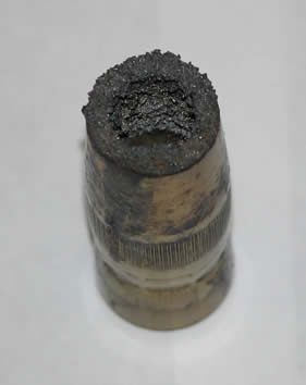 Image of a nozzle with spatter