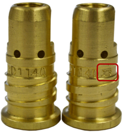 Image of Quik Tip diffuser showing roll mark