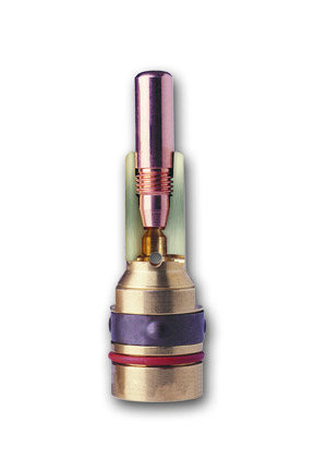 Image of a nozzle with the contact tip inside 