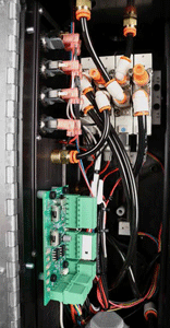 Image of new wiring harness on a reamer