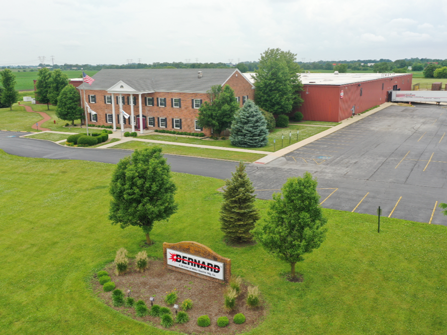 Aerial view of Bernard facility in Beecher, Illinois